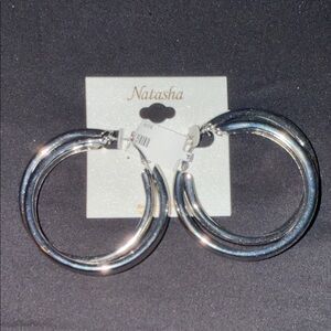 🆕 Natasha Silver Hoop Earrings 🆕